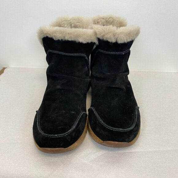 Taos Future Mid Black Suede Pull On Booties - Picture 4 of 12